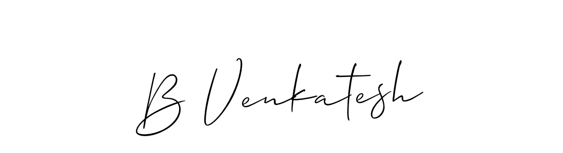 Make a beautiful signature design for name B Venkatesh. Use this online signature maker to create a handwritten signature for free. B Venkatesh signature style 2 images and pictures png